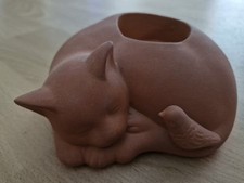 Teracotta-Katze der Firma Partylite