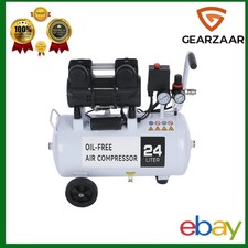 24 Liter Druckluft kompressor Ölfrei 220 L/min 230 Volt Druckminderer  1100 Watt