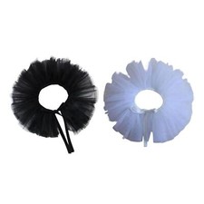 Halloween Netz Hals Rüschen Tüll Rüschen Hals Kreis Steampunk