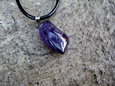 Amethyst Anhänger Trommelstein  1,5 - 2,5  cm poliert an Schmuckband div. Formen