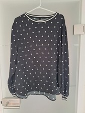 Marc Cain Edel Sommer Bluse schwarz weiß Tennisbälle Gr. N6 44 179,90 EURO !