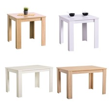 Esstisch Ausziehbar Massiv Weiß Esszimmertisch Küchentisch Holz Homestyle4u