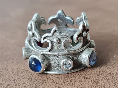 Vintage edler krone ring mit - edler,