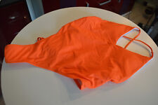Toller Bade Anzug Neon Orange mit Rücken Ausschnitt Shein Gr. S/36