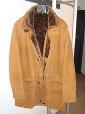 Moderne Herren Lammfell-Jacke Gr. 48/50 von ATWARDSON, Farbe Cognac, neuwertig
