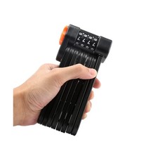 Fahrrad Schloss Faltschloss Zahlenschloss Sicherheitsstufe 15 XXL Schwarz