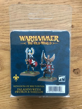 Bretonia Bretonen Bretonnian 2 paladins sword shield Schwert und schild OOP Zinn