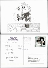 Ansichtskarte  Schach-Spiel Chess-Game Illustration Spielfigur "Pferd" 2007