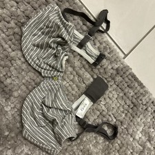 BH 80 B TCM Tchibo Mit Bügel Baumwolle Grau Gestreift Neu