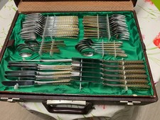 Besteckkoffer 12 Personen, Marke unbekannt