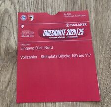 Sammlerticket FC Bayern München -FC Augsburg 22.11.2024 Bundesliga Ausdruck