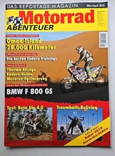 Motorrad Abenteuer März/April 2010 + BMW F 800 GS + Beta Alp 4.0 + MA1002