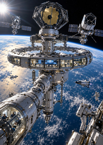 Astronomiestation panorama - astronomiestation,