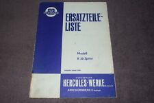 Ersatzteilliste Handbuch Hercules Kleinkraftrad K 50 Sprint Original 01/1969