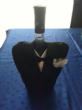 Flaschen-Anzug, Überzug, "Frack", schwarz, neu, für Wein, Sekt oder Champagner