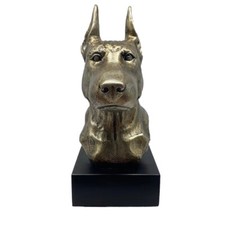 Hund Statue 16 "Dobermann" Bronze, Harz, Skulptur, Figur, Tier