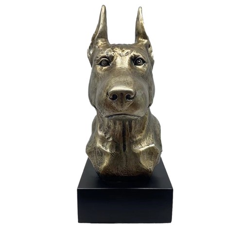 Hund statue dobermann - statue, "dobermann"