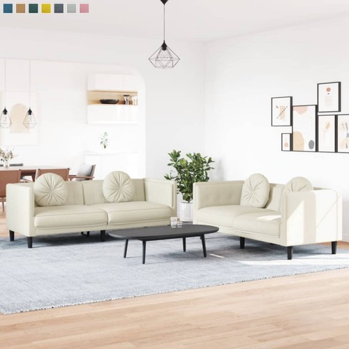 Sofagarnitur mit kissen - kissen, samt