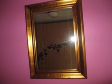 GROSSER SPIEGEL + BREITER GOLDRAHMEN + 1,15 m x 85 cm