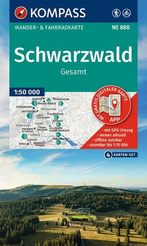 Kompass wanderkarten set 888 - kompass,