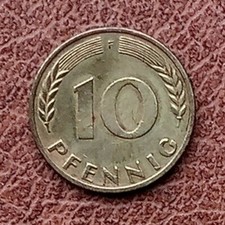 10 PFENNIG MÜNZE/COIN. 1950 F