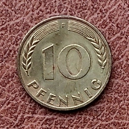 Pfennig münze coin - 10, 1950