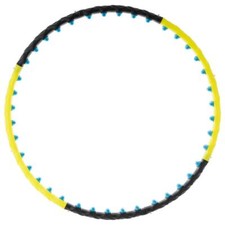MAXXIVA Hula Hoop Reifen Schwarz Gelb Ø 108 cm Erwachsene Fitness 80 Magnete