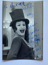 Marcel Marceau   - Film - original Autogramm   - Größe 12 x 9 cm 