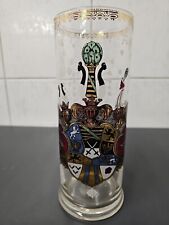 Grosses Wappenglas Herrenhäuser Bierbrauerei, Höhe ca 26cm, Durchm 10cm, Vintage