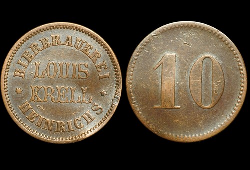 Biermarke pfennig - biermarke:, 10