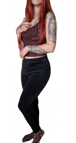 Damen velours leggings - damen,