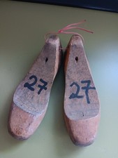 1 Paar sehr alte Schuhleisten / Schusterleisten für  Kinder @ Holz @ Gr 27