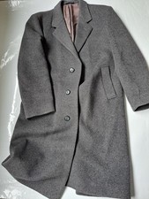 Vintage Kaschmir Original Wolle 70er 80er Jahre Mantel Herren Größe UK 42