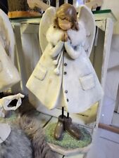 ENGEL FIGUR LILIAN DEKORATION SHABBY CHIC STATUE SKULPTUR MAGNESIA WEIHNACHTEN