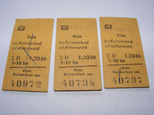 Papp Fahrkarten Konvolut DB Klais Kainzenbad Mittenwald mit 2 fortlaufenden Nr.
