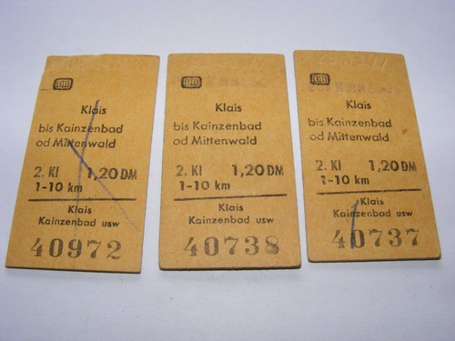 Papp fahrkarten konvolut - papp,