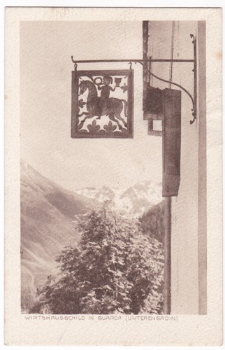 Wirtshausschild guarda - ak,