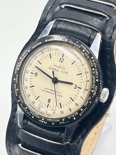 Ruhla world time - ruhla, vintage