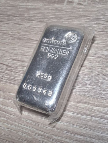 250g silber barren - barren, gramm