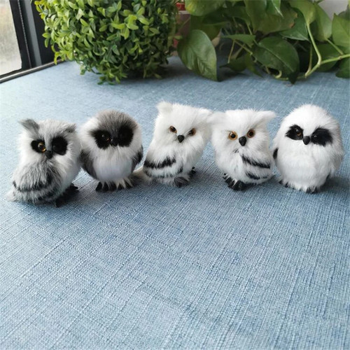 Süße eule mini weiß schwarz - mini,
