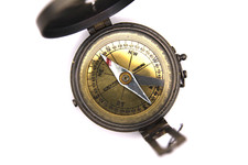 Alter Kompass- Gorch Fock Hamburg- Stahlgehäuse, Messing Innen #H3