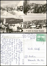 Ansichtskarte Jonsdorf 4 Bild Winter Buchberg Straße 1979