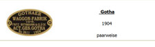 DIT–00563 Fabrikschild Waggons Gothaer Waggon-Fabrik Gotha 1904