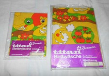 Neu OVP Kinder Bettwäsche titan 70er vintage fabric bedding 70s Graziela-Ära diy