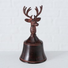 Glocke antikbraun HIRSCH 12cm