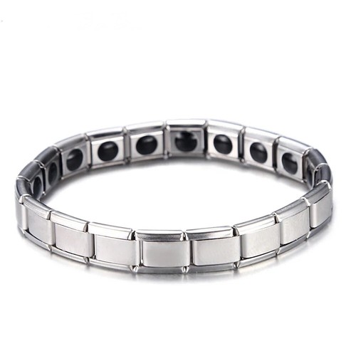 Armband silber edelstahl 18k - silber,
