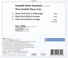 Klaviertrios P.IX: Nr.41,44,45 Schottische Trios | Leopold Anton Kozeluch | CD