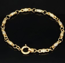 Bicolor Greco Armband gold 585