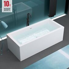 Freistehende Badewanne Rechteck Acryl Wanne Standbadwanne 180x80 V509OA