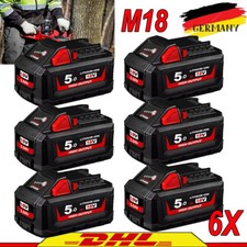 6X 5Ah Akku Für Milwaukee M18